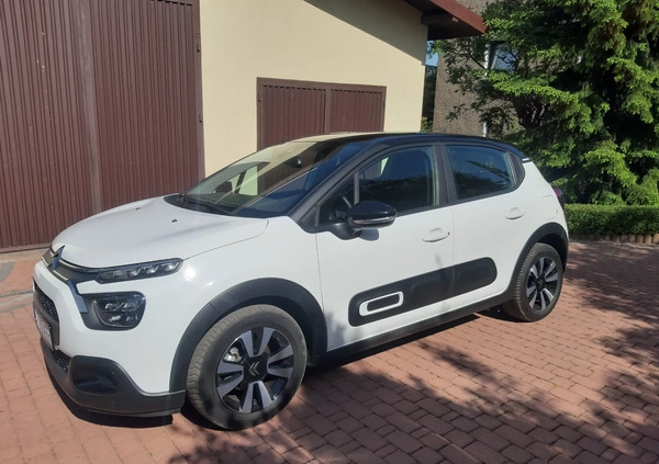 Citroen C3 cena 47500 przebieg: 40025, rok produkcji 2020 z Żabno małe 301